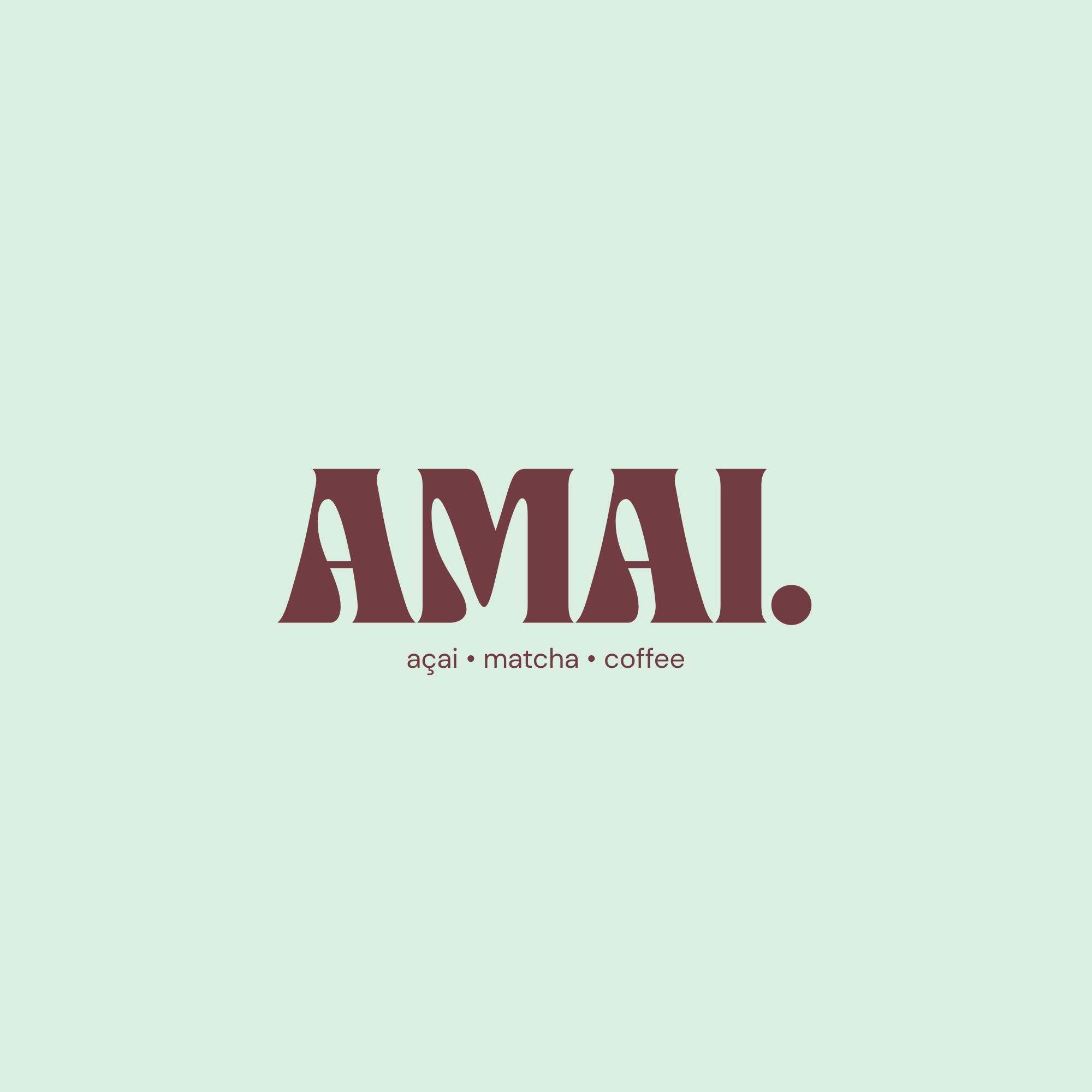 AMAI · açaí · matcha · coffee